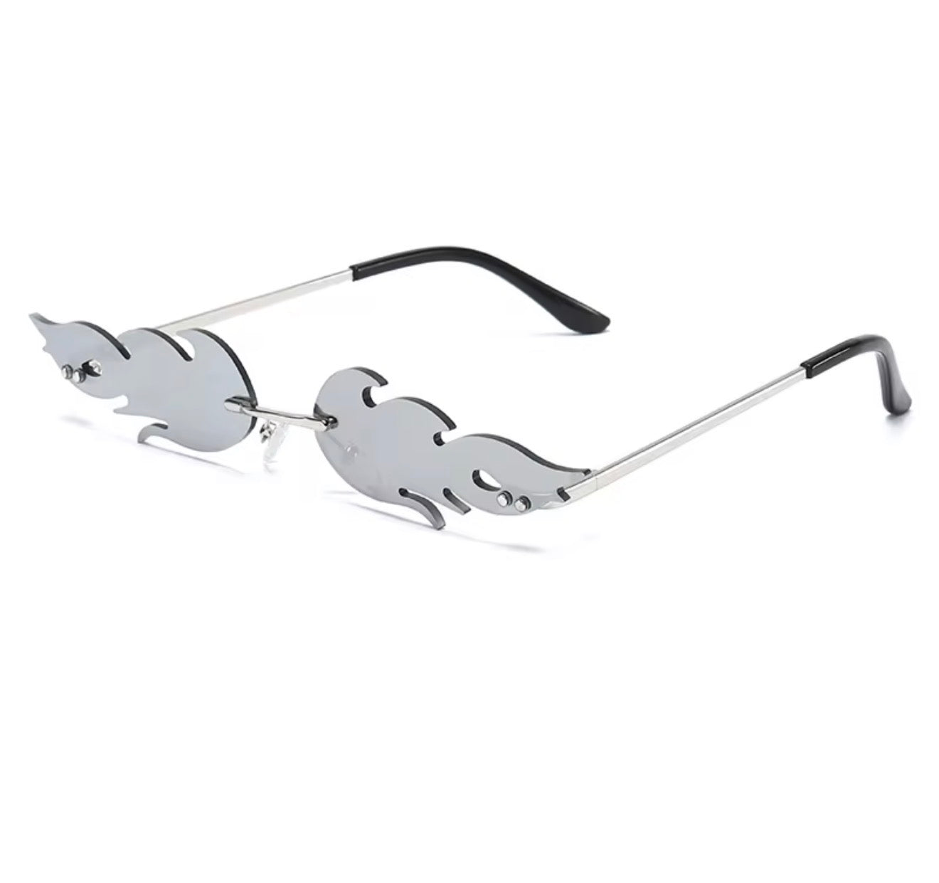 Flame shape sunglasses -gray