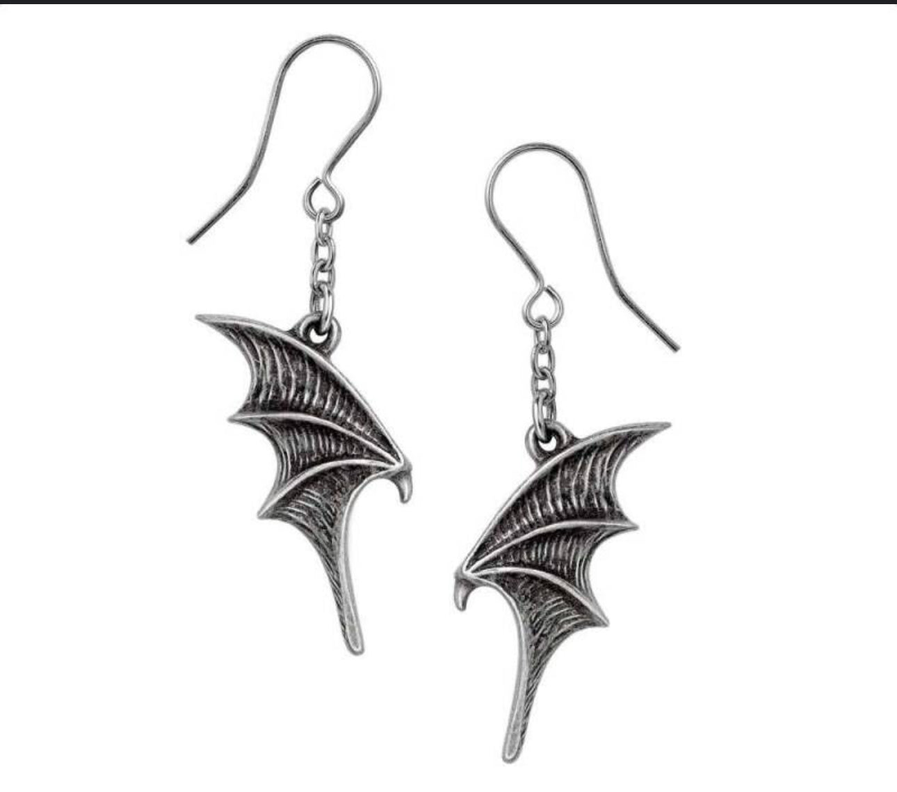 Witches heart earrings