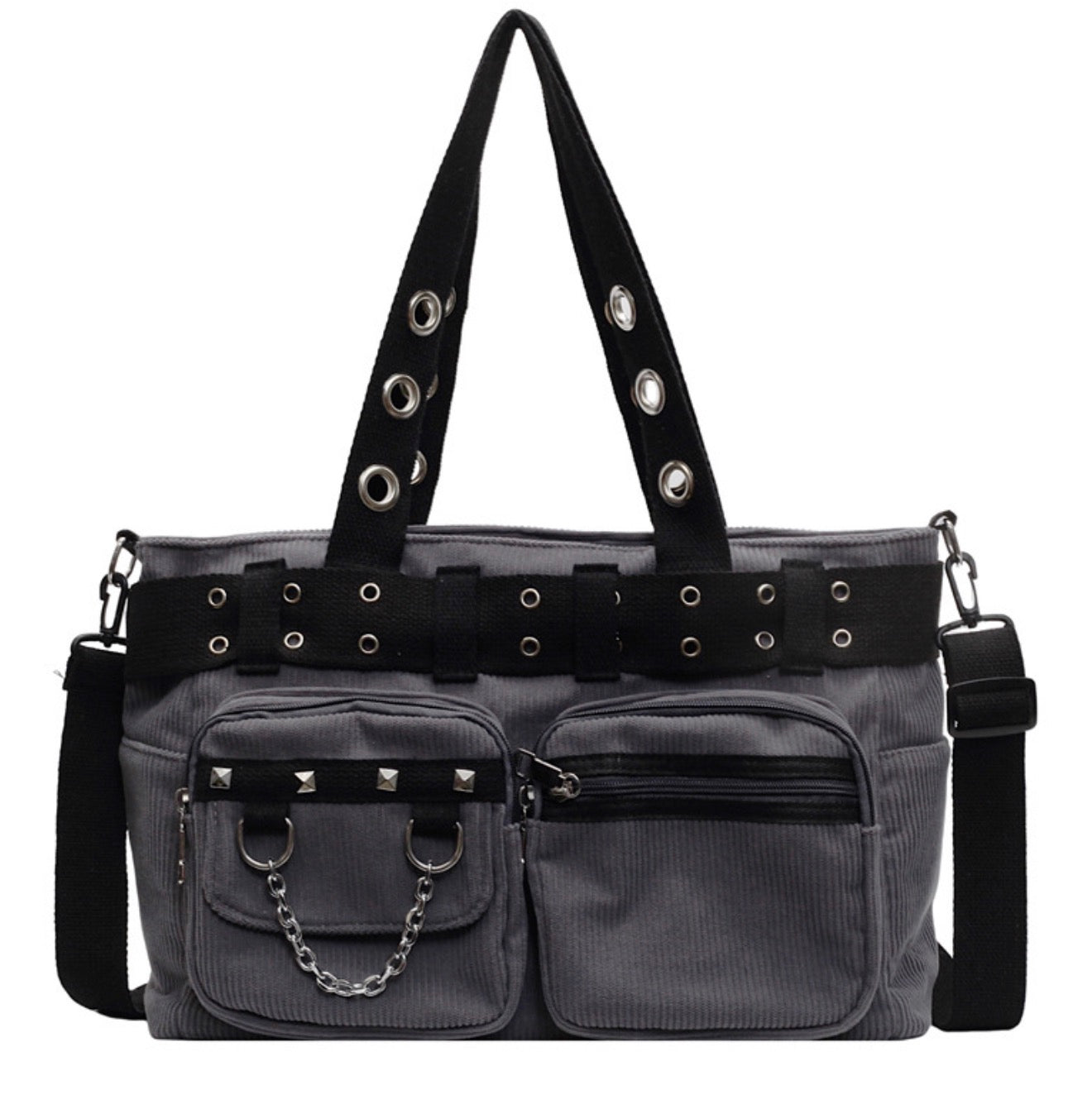Moon Attic Handbag-grey