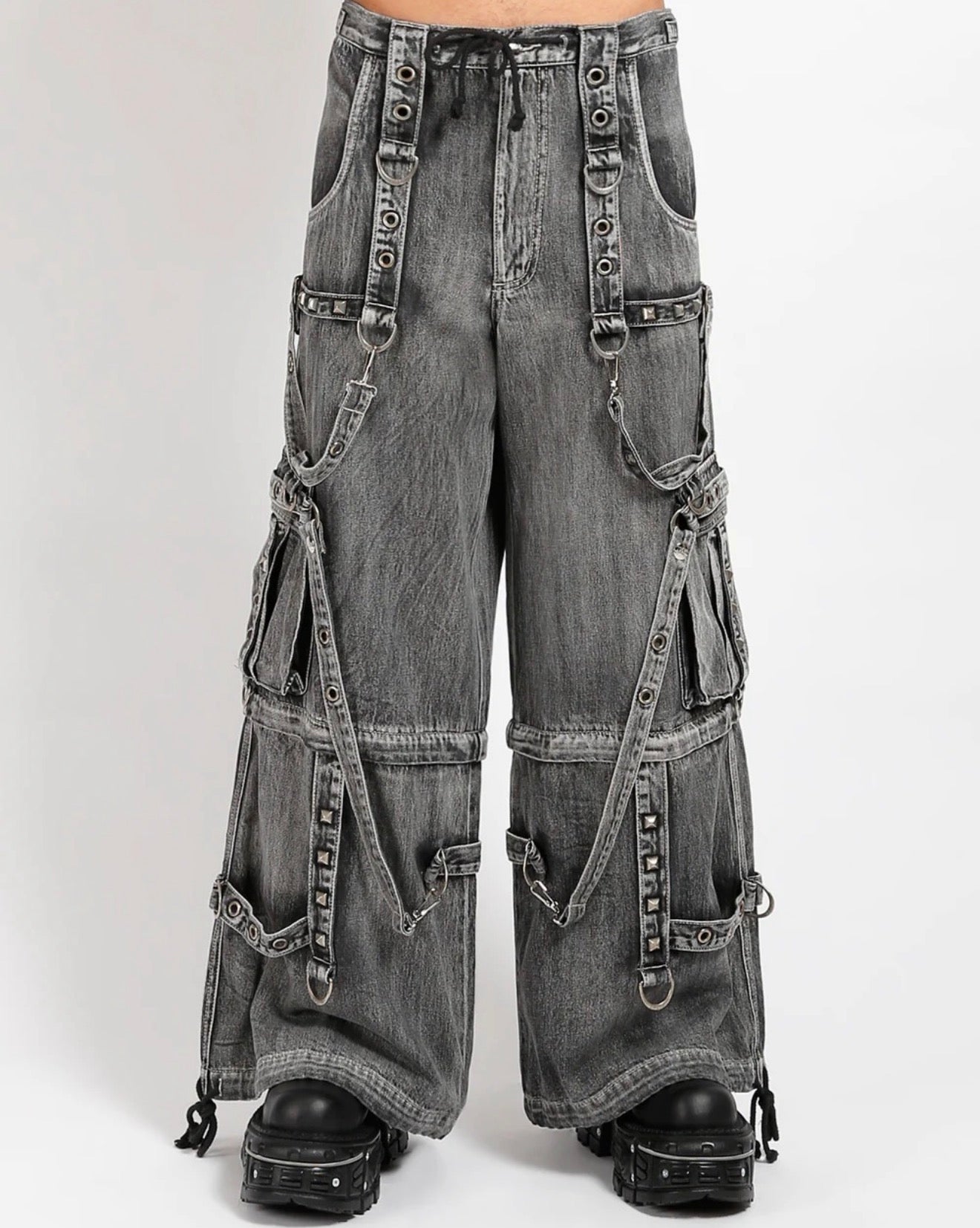 Peep dark street pants