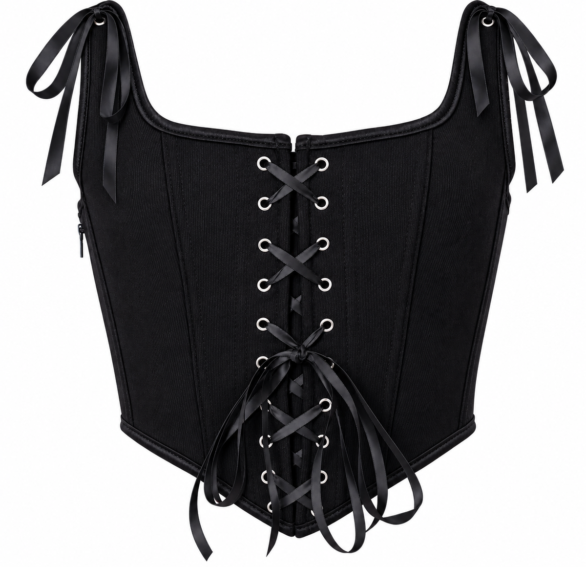 NOIRA CORSET TOP - BLACK