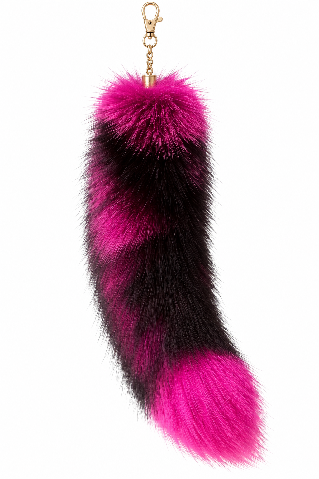 Fur tail - hot pink