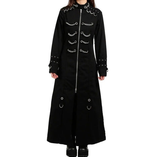 Black Witch chain long coat