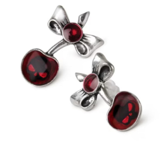 Black cherry earrings