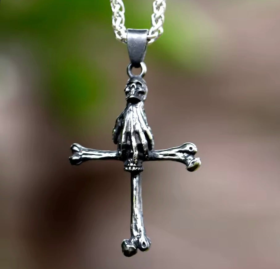 Death cross necklace