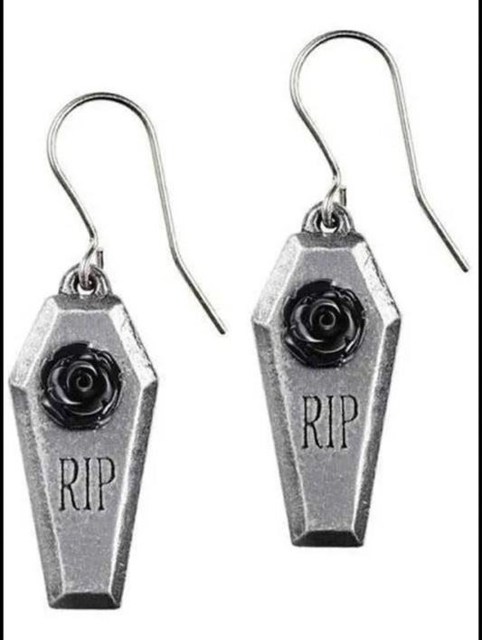 Alchemy RIP rose earrings