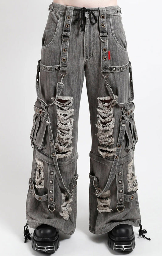 Shredded denim 2 in 1