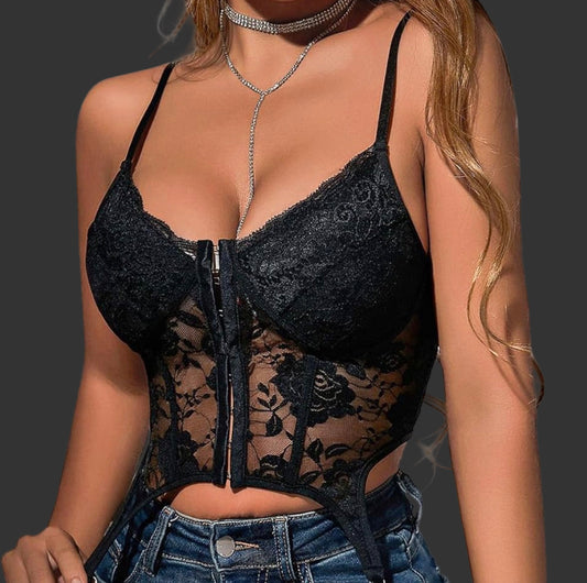 Lace crop top