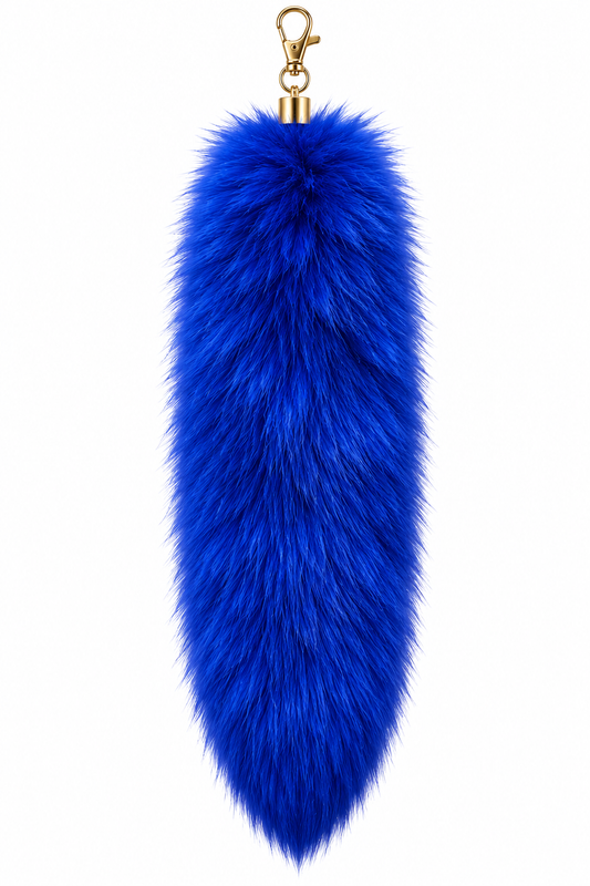 Fur tail- dark blue
