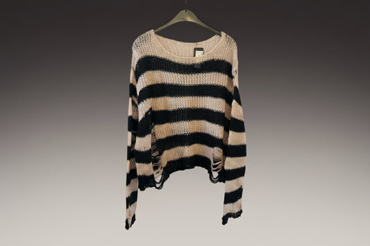 Sweater Emotic crop top-light pink
