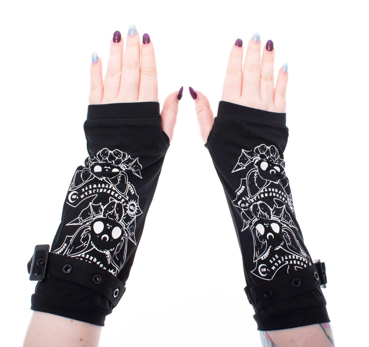 OUIJA BATS ARMWARMERS - BLACK