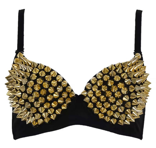 Studs bra - golden