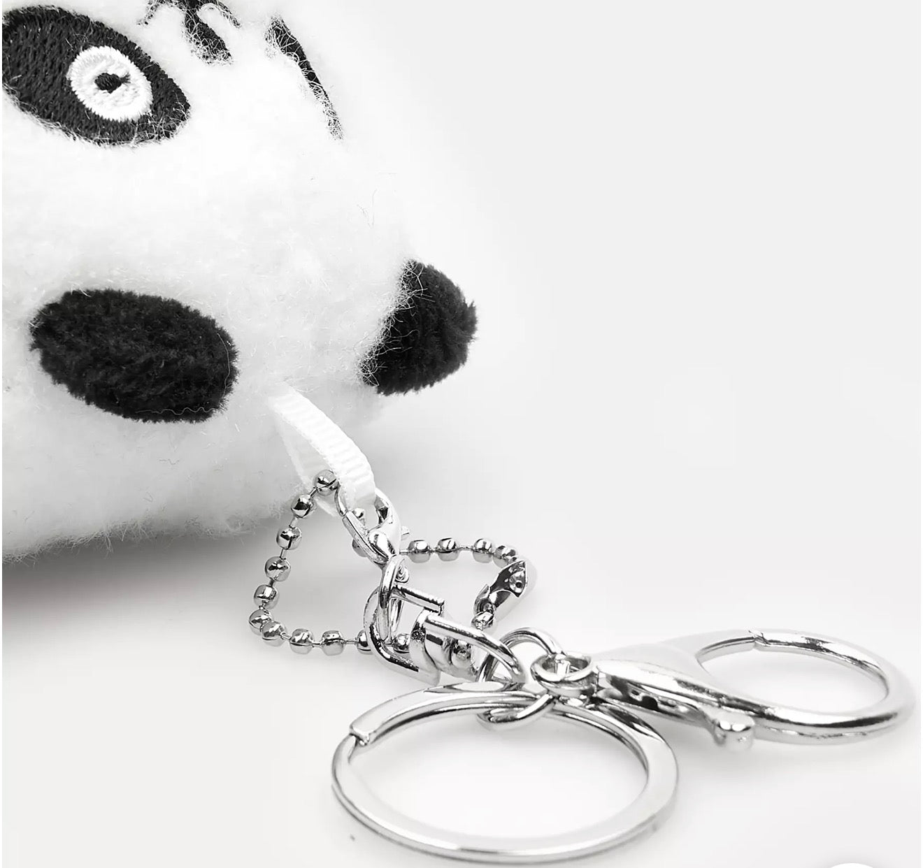 Panda plush keychain