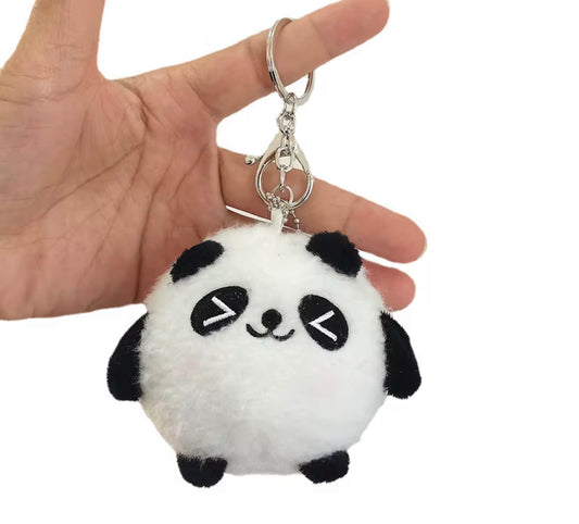 Panda plush keychain
