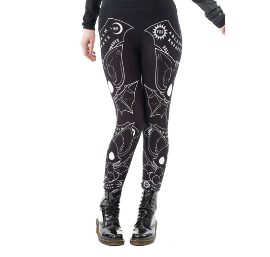 OUIJA BATS LEGGINGS - BLACK