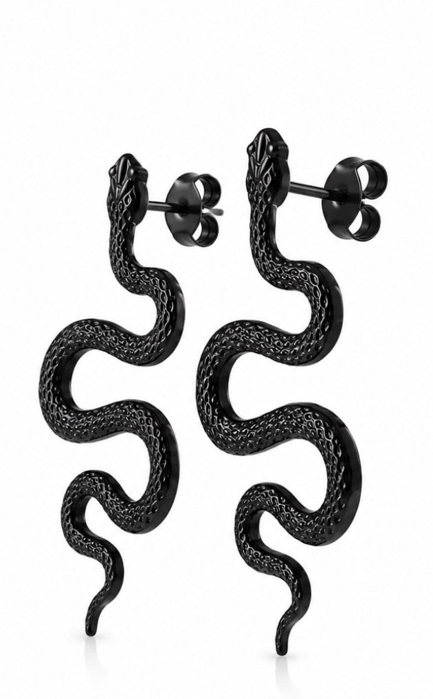 Serpentina Noir Earrings