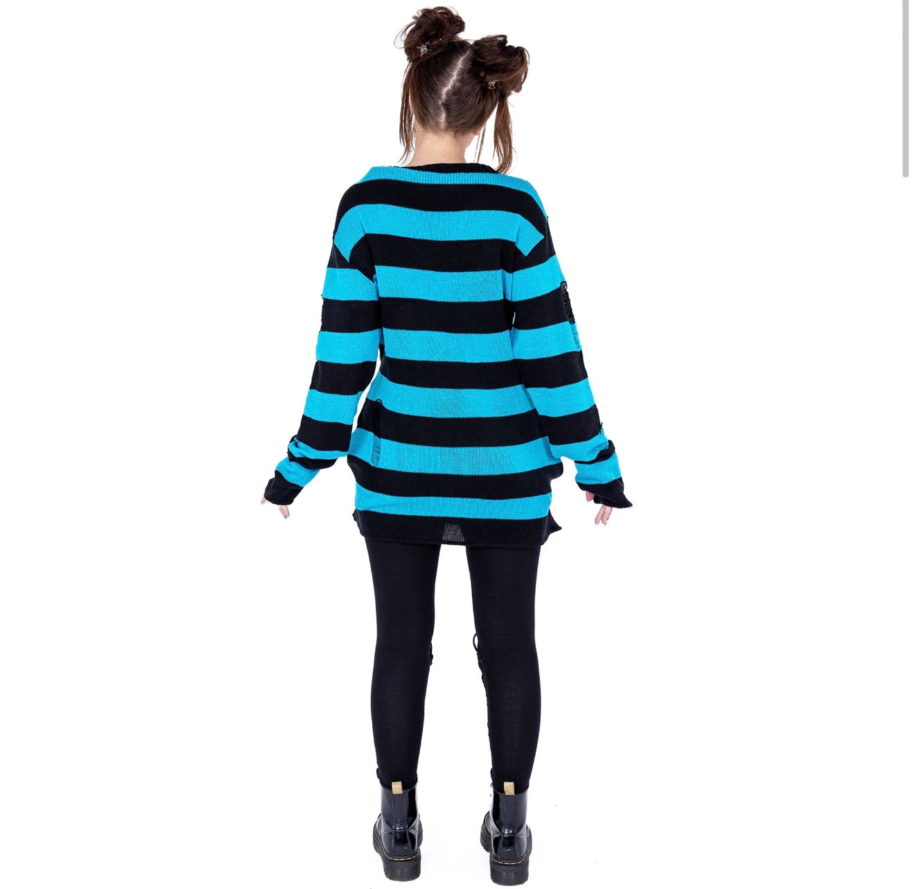 ORIANA JUMPER - BLACK/BLUE