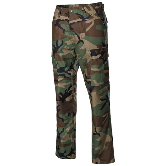 US Combat Pants, BDU, woodland, reinforced knees and seat