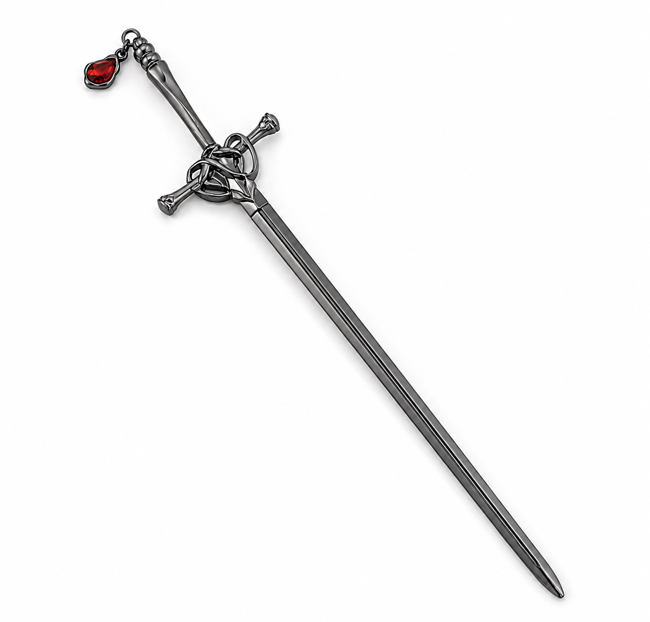 Sword hair pin- grey