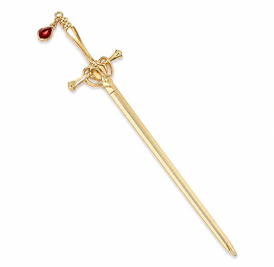 Sword hair pin-gold