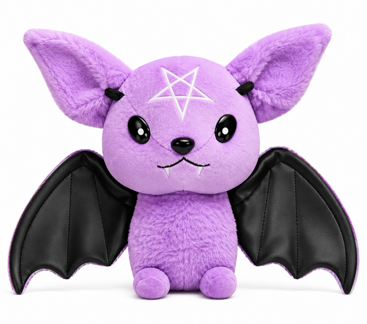 Purple bat plush-45cm