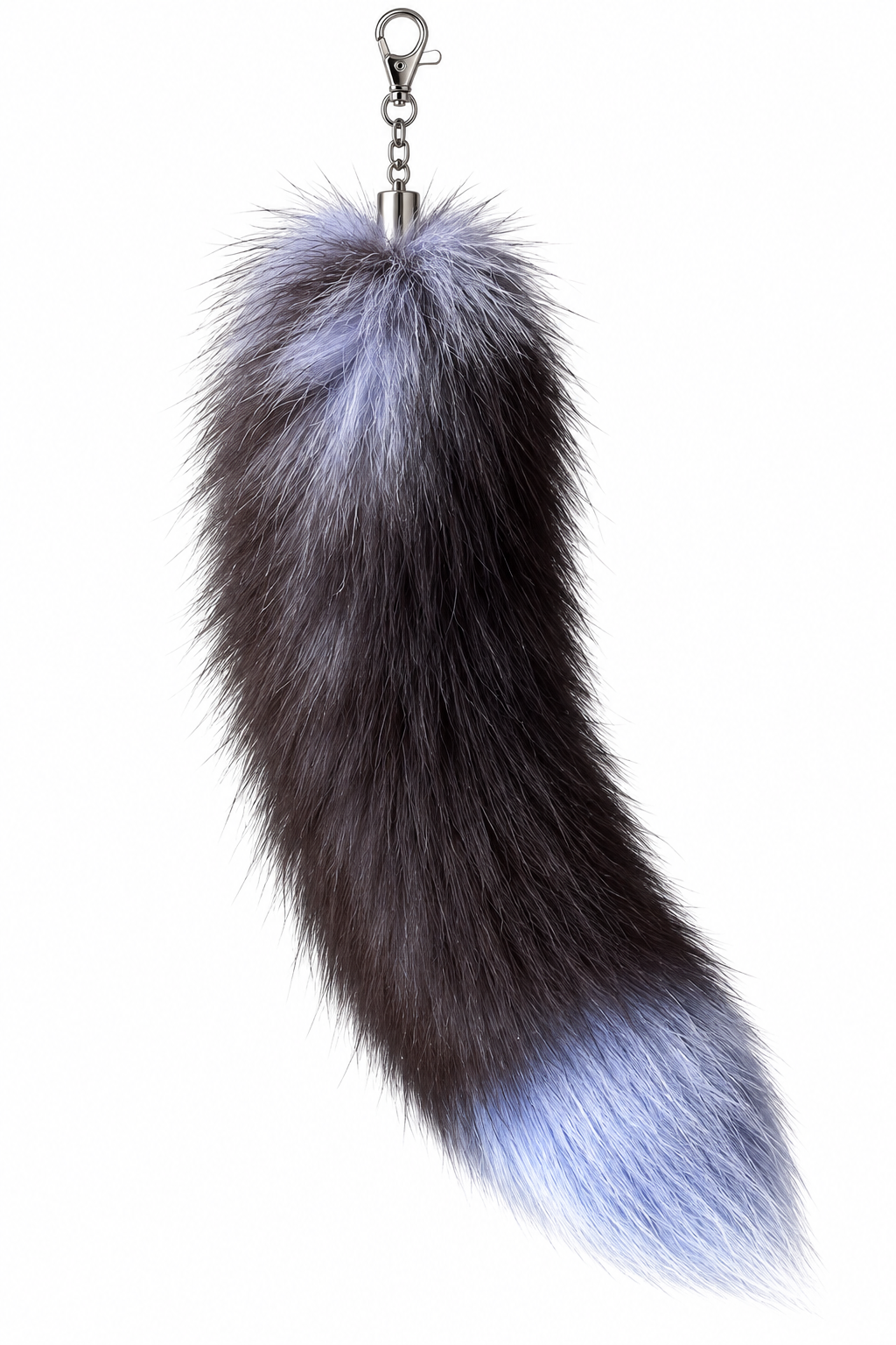 Fur tail- silver blue fox