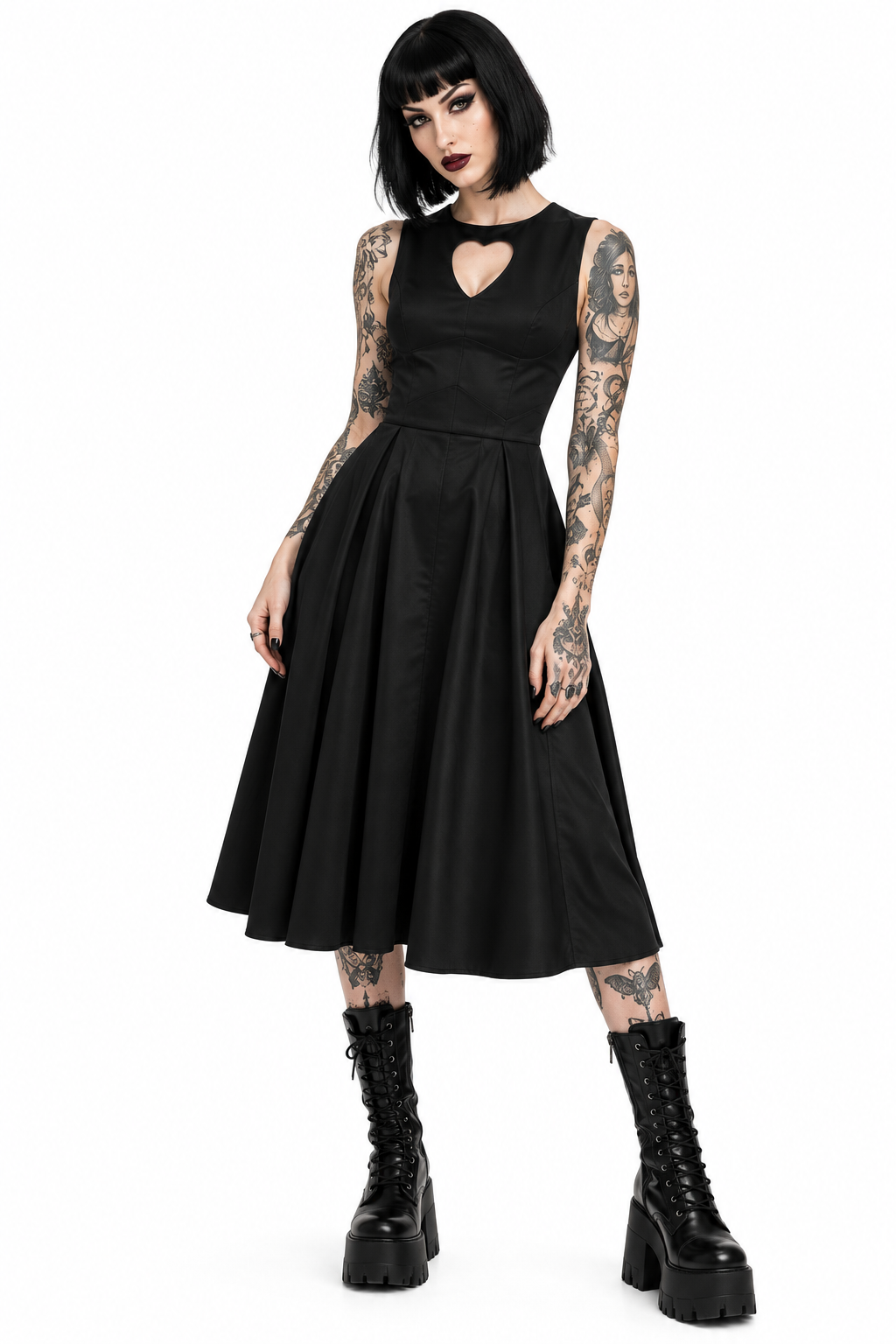 Heart raw dress