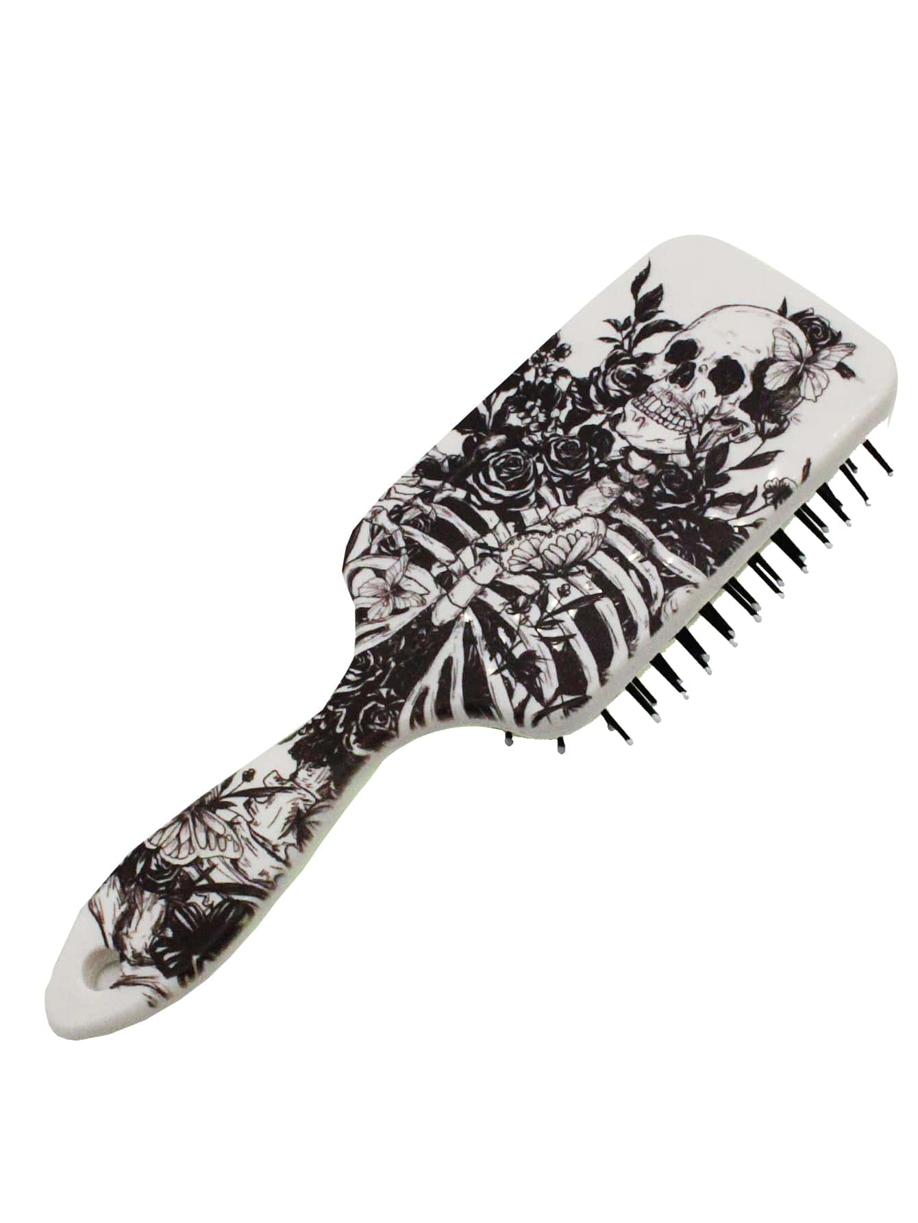 Skeleton rose hair brush