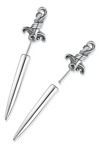 Stainless steel earrings-10