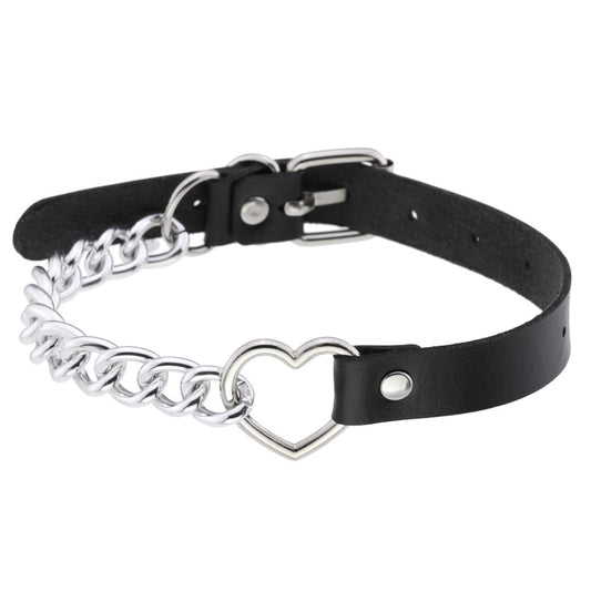 VNB132-Heart Half Chain Neckband