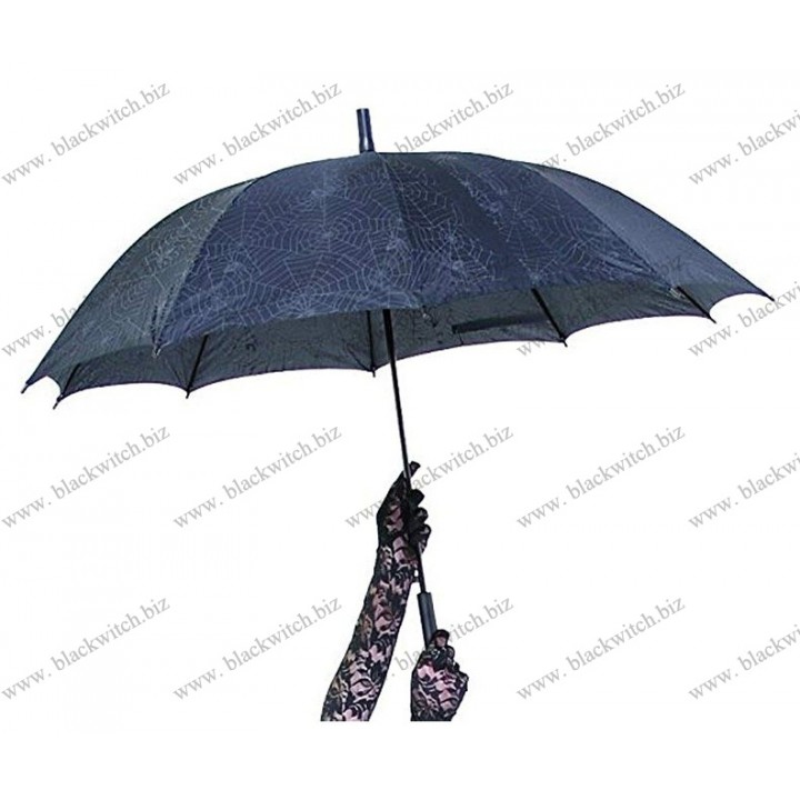 Umbrella with spidernet-print