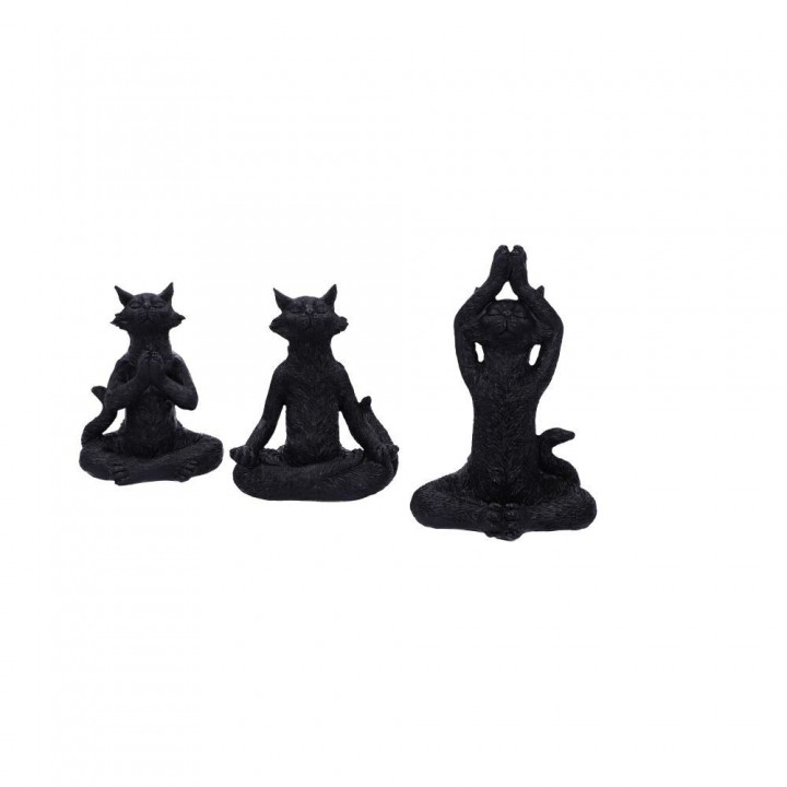 Zen Cats (Set of 3) 18.7cm 14.3X10.3X18.7