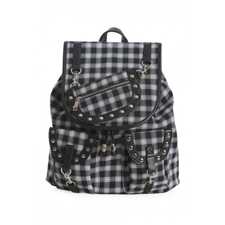 YAMY BACKPACK black -white